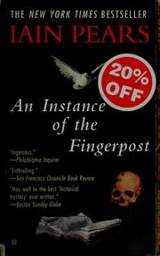 Cover of: An instance of the fingerpost