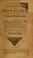 Cover of: A general treatise of morality, form'd upon the principles of natural reason only