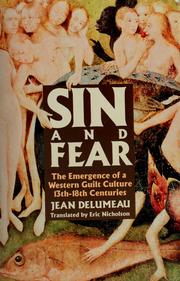 Cover of: Sin and Fear by Jean Delumeau, Jean Delumeau