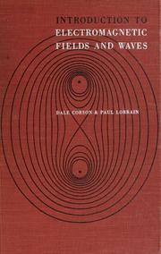 Cover of: Introduction to electromagnetic fields and waves by Dale R. Corson