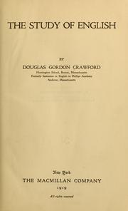 Cover of: The study of English