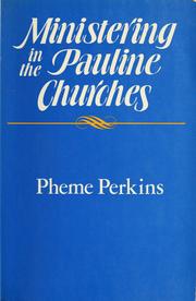 Cover of: Ministering in the Pauline churches