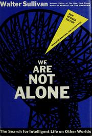 Cover of: We are not alone by Walter Sullivan
