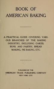 Cover of: Book of American baking by American trade publishing company, New York. [from old catalog]
