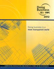 Cover of: DOING BUSINESS 2012: DOING BUSINESS IN A MORE TRANSPARENT WORLD