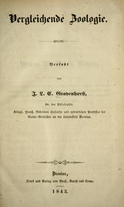 Cover of: Vergleichende Zoologie