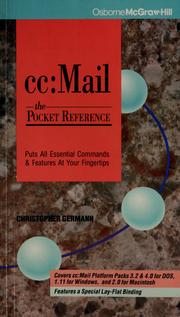 Cover of: Cc: Mail : The Pocket Reference