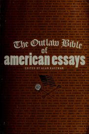 Cover of: The outlaw bible of American essays