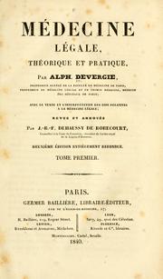 Cover of: Médecine légale: théorique et pratique