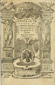 Cover of: Diverse imprese accommodate a diuerse moralità by Andrea Alciati, Alciato, Andrea Alciati