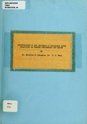 Cover of: Investigation of the influence of supersonic rotor velocities on turbine performance and design by Melville R. Byington