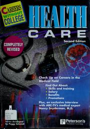 Cover of: Health care