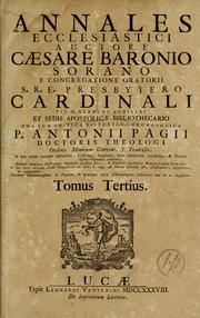 Cover of: Annales ecclesiastici by Cesare Baronio