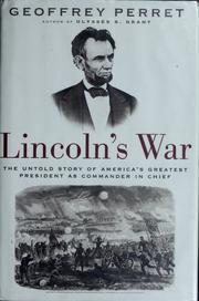 Cover of: Lincoln's war by Geoffrey Perret