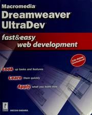Cover of: Dreamweaver UltraDev: fast & easy web development