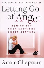 Cover of: Letting go of anger