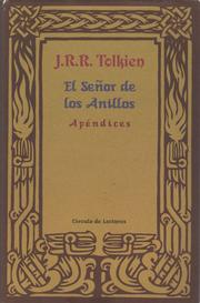 Cover of: El Señor de los Anillos. Apéndices