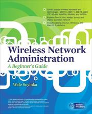 Cover of: Wireless Network Administration: a beginner's guide