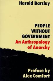 Cover of: People without government by Harold B. Barclay