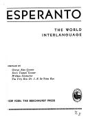 Cover of: Esperanto: The World Interlanguage