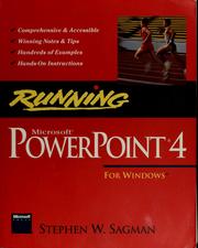 Cover of: Running Microsoft PowerPoint 4 for Windows by Stephen W. Sagman