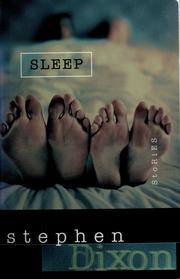 Cover of: Sleep by Stephen Dixon