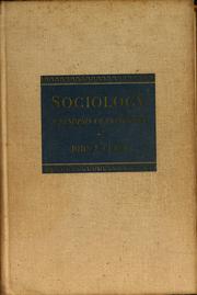 Cover of: Sociology, a synopsis of principles