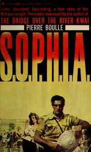 Cover of: S.O.P.H.I.A. by Pierre Boulle