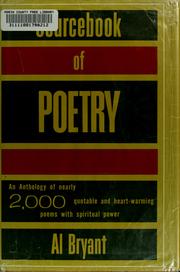 Cover of: Sourcebook of poetry.