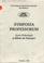 Cover of: Symposia Professorum. Seria Psihologie şi Ştiinţe ale Educaţiei: 2002