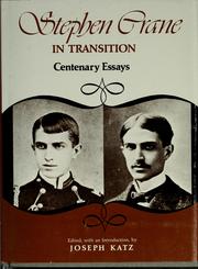Cover of: Stephen Crane in transition: centenary essays