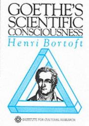 Cover of: Goethe's Scientific Consciousness (ICR Monographs)