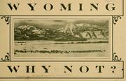 Cover of: Wyoming. Why not?