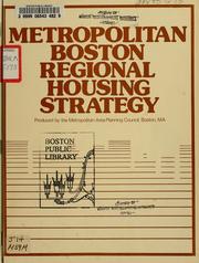 Cover of: Metropolitan Boston regional housing strategy