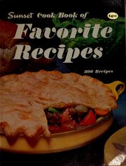 Cover of: Sunset cook book of favorite recipes