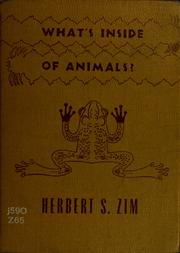 Cover of: What's inside of animals? by Herbert S. Zim