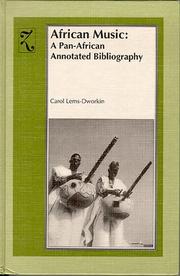 Cover of: African music: a pan-African annotated bibliography