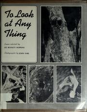 Cover of: To look at any thing: poems