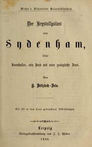 Cover of: Der Krystallpalast von Sydenham, seine Kunsthallen, sein Park und seine geologische Insel