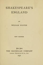 Cover of: Shakespeare's England