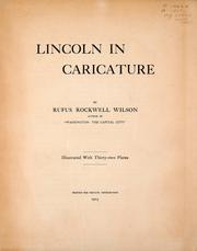 Cover of: Lincoln in caricature: [Prospectus]