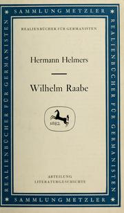 Cover of: Wilhelm Raabe.