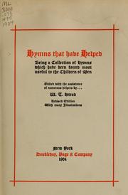 Cover of: Hymns that have helped by W. T. Stead