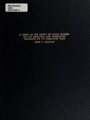 Cover of: A study of the effect of space charge on the dielectric and conductive properties of an insulating fluid