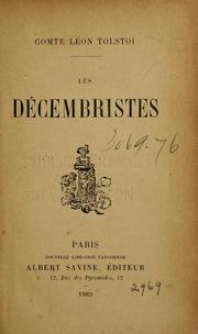 Cover of: Les Décembristes