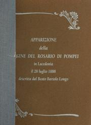 Cover of: Apparizione della Vergine del Rosario di Pompei by Bartolo Longo