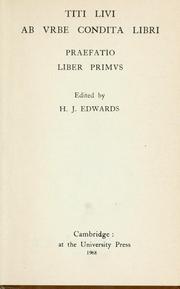Cover of: Ab urbe condita libri by Titus Livius