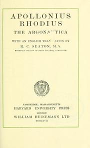 Cover of: The Argonautica by Apollonius Rhodius