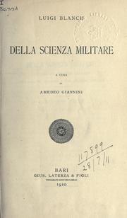 Cover of: Della scienza militare