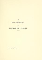 Cover of: Della valle di Vitalba ne' secoli XII e XIII by Giustino Fortunato